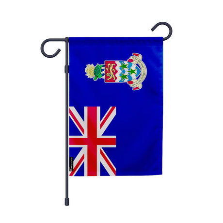 Drapeau jardin îles caïmans polyester résistant vertical