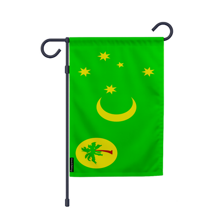 Drapeau jardin îles cocos en ployester - pixelforma