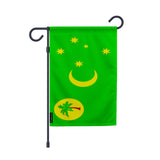 Drapeau jardin îles cocos polyester résistant vertical