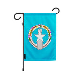 Drapeau jardin îles mariannes polyester résistant horizontal