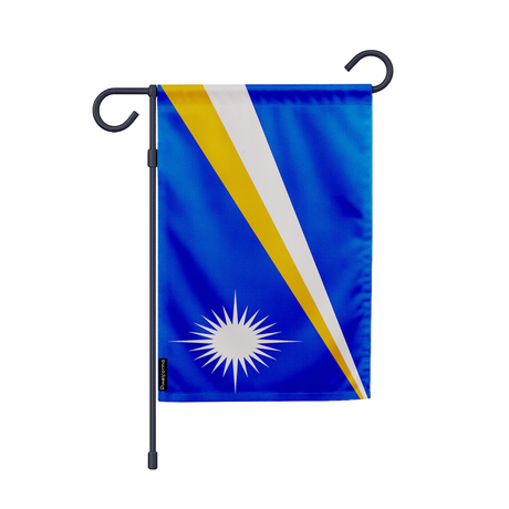 Drapeau jardin îles marshall en ployester - pixelforma