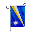 Drapeau jardin îles marshall polyester résistant vertical