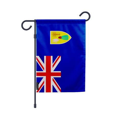 Drapeau jardin îles turques-et-caïques en ployester - pixelforma
