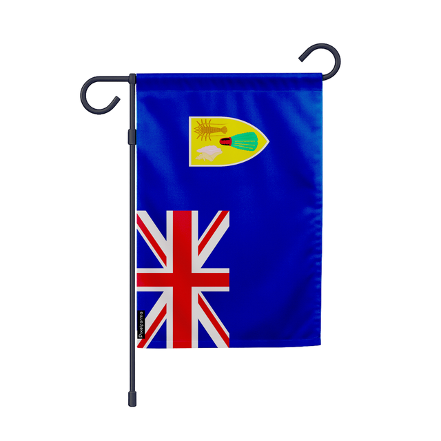 Drapeau jardin îles turques-et-caïques en ployester - pixelforma