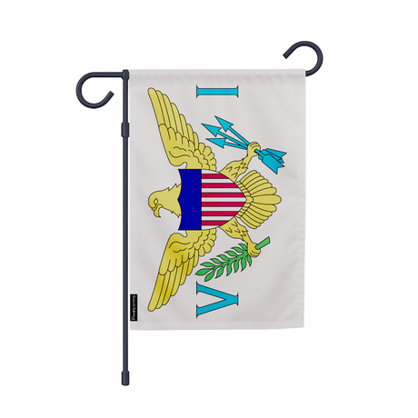 Drapeau jardin îles vierges des états-unis en ployester - pixelforma