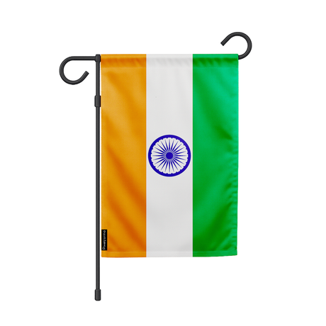 Drapeau jardin inde en ployester - pixelforma