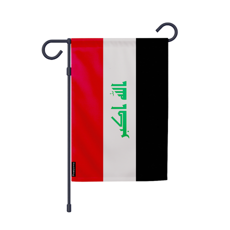 Drapeau jardin irak en ployester - pixelforma