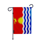 Drapeau jardin kiribati en polyester résistant vertical