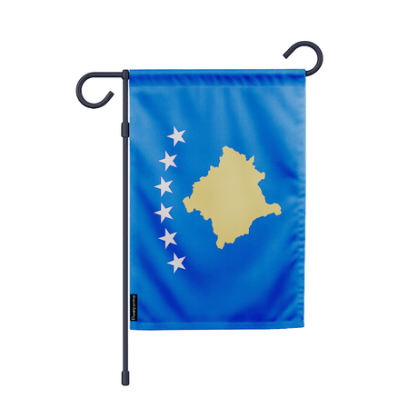 Drapeau jardin kosovo en ployester - pixelforma