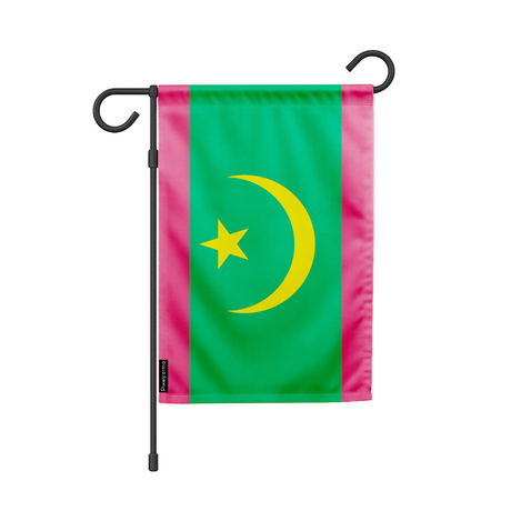 Drapeau jardin la mauritanie en ployester - pixelforma