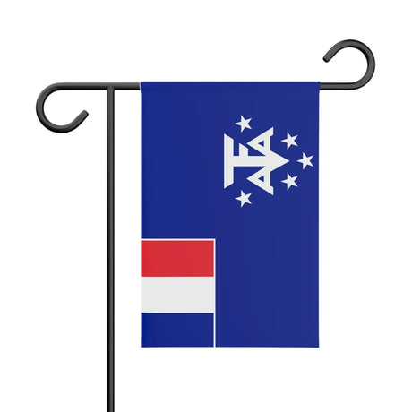 Drapeau jardin l’antarctique française en ployester - pixelforma
