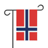 Drapeau Jardin le Svalbard et de Jan Mayen en Ployester - Pixelforma 