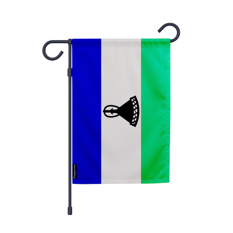 Drapeau jardin lesotho en ployester - pixelforma