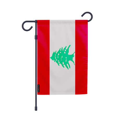 Drapeau jardin liban en ployester - pixelforma