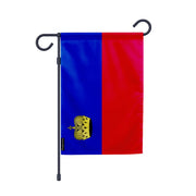 Drapeau jardin liechtenstein polyester résistant vertical