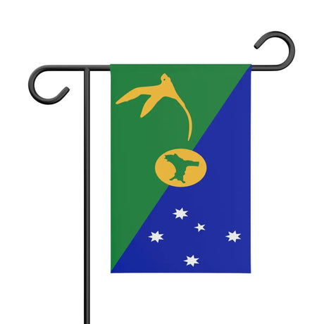 Drapeau jardin l’île christmas en ployester - pixelforma