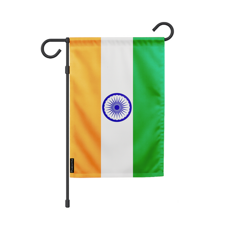 Drapeau jardin l’inde en ployester - pixelforma