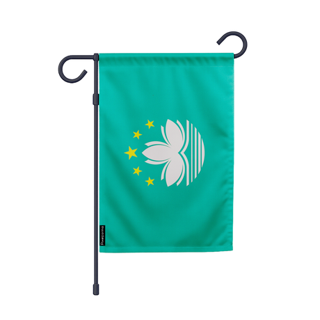 Drapeau jardin macao en ployester - pixelforma