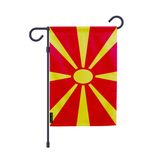 Drapeau jardin macédoine du nord en ployester - pixelforma
