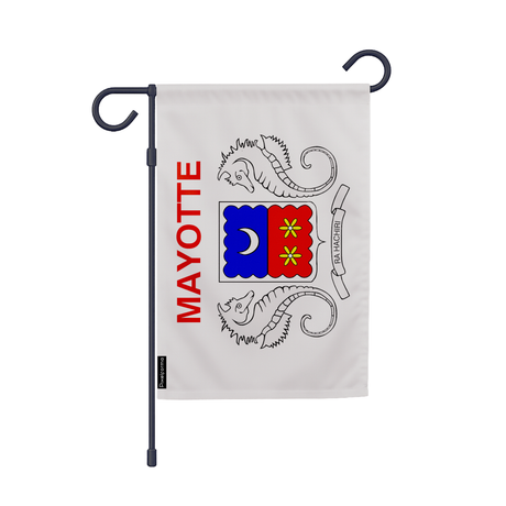 Drapeau jardin mayotte en ployester - pixelforma