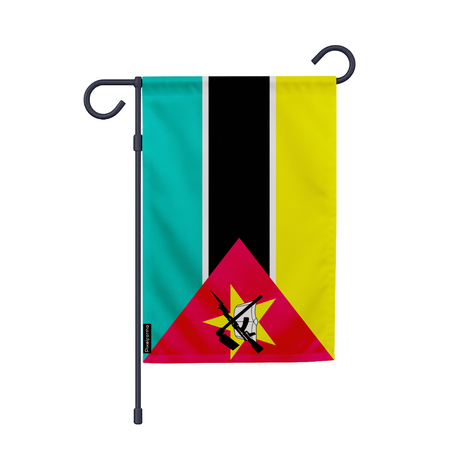 Drapeau jardin mozambique en ployester - pixelforma