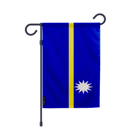 Drapeau jardin nauru en ployester - pixelforma