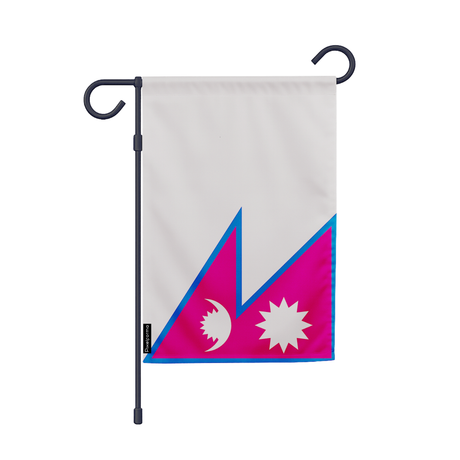 Drapeau jardin népal en ployester - pixelforma