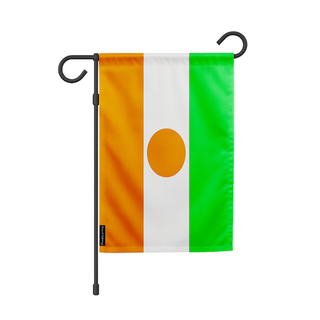 Drapeau jardin niger en ployester - pixelforma