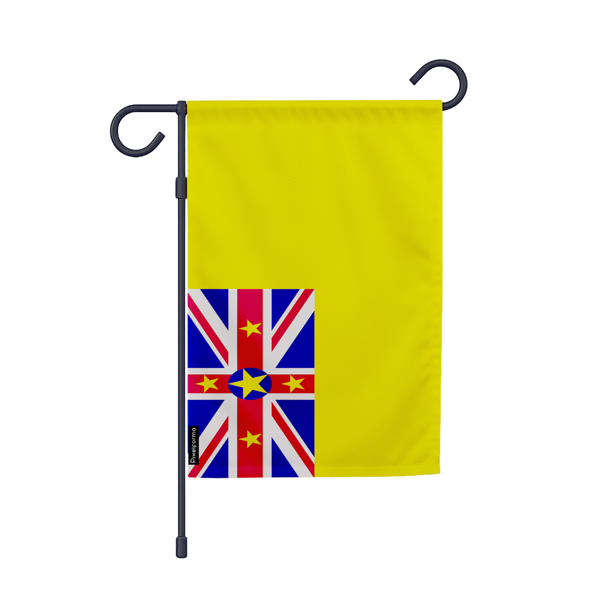 Drapeau jardin niue en ployester - pixelforma