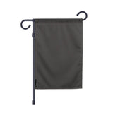 Drapeau jardin noir polyester résistant format horizontal