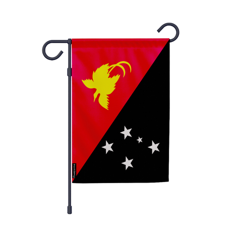 Drapeau jardin papouasie-nouvelle-guinée en ployester - pixelforma