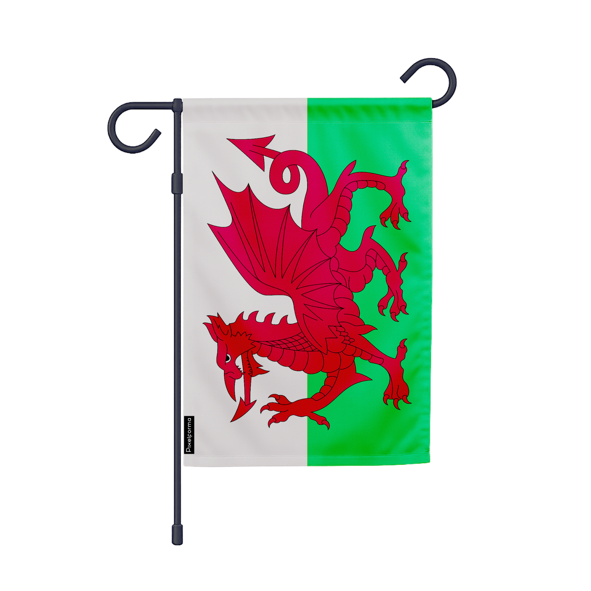 Drapeau jardin pays de galles en ployester - pixelforma