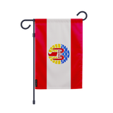 Drapeau jardin polynésie française en ployester - pixelforma