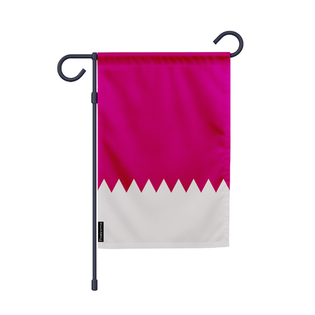 Drapeau jardin qatar en ployester - pixelforma