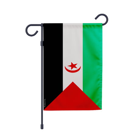 Drapeau jardin république arabe sahraouie en ployester - pixelforma