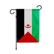 Drapeau jardin république arabe sahraouie polyester vertical