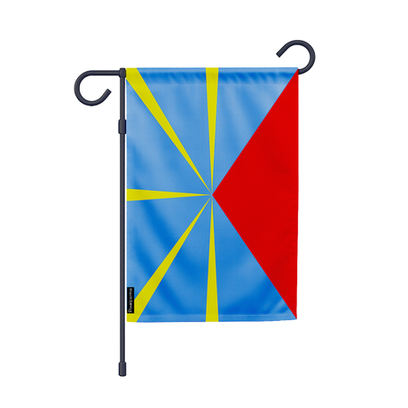 Drapeau jardin réunion en ployester - pixelforma