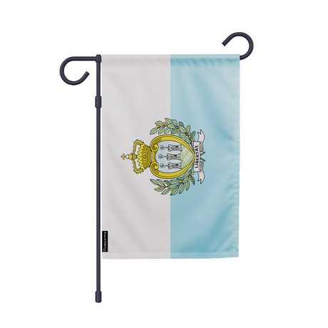 Drapeau jardin saint-marin en ployester - pixelforma