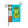 Drapeau jardin saint-pierre-et-miquelon polyester résistant