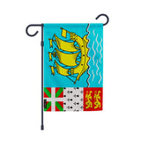 Drapeau jardin saint-pierre-et-miquelon polyester résistant
