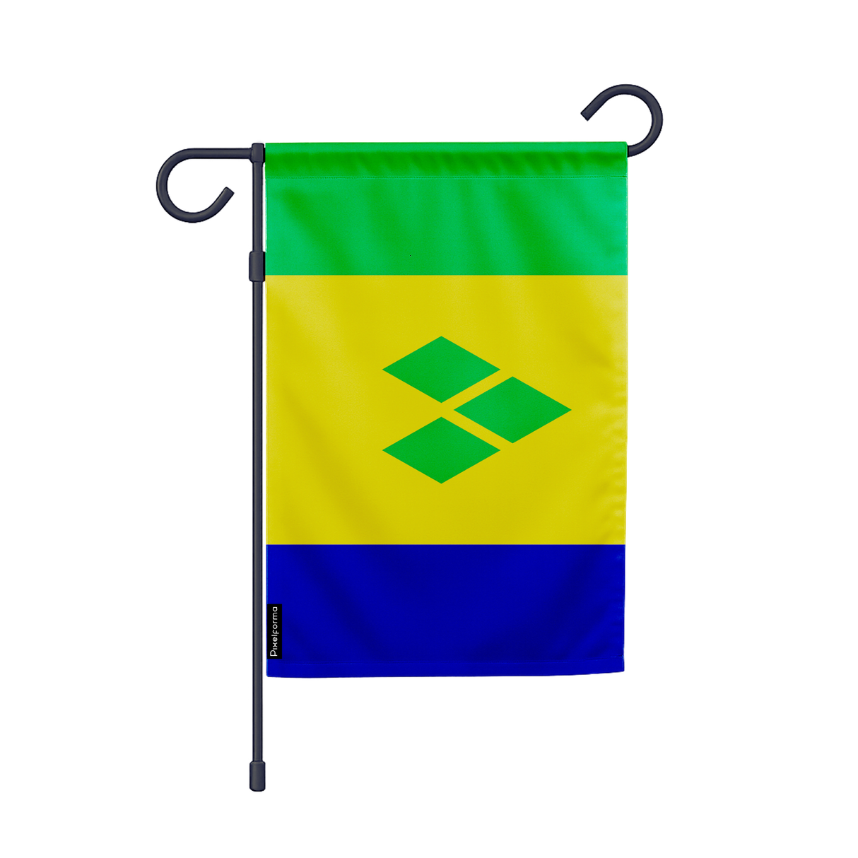 Drapeau jardin saint-vincent-et-les-grenadines en ployester - pixelforma