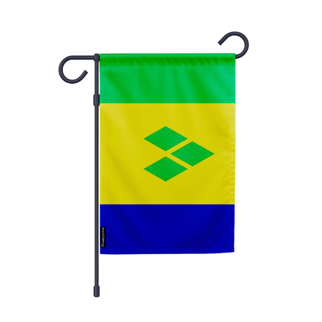 Drapeau jardin saint-vincent-et-les-grenadines en ployester - pixelforma