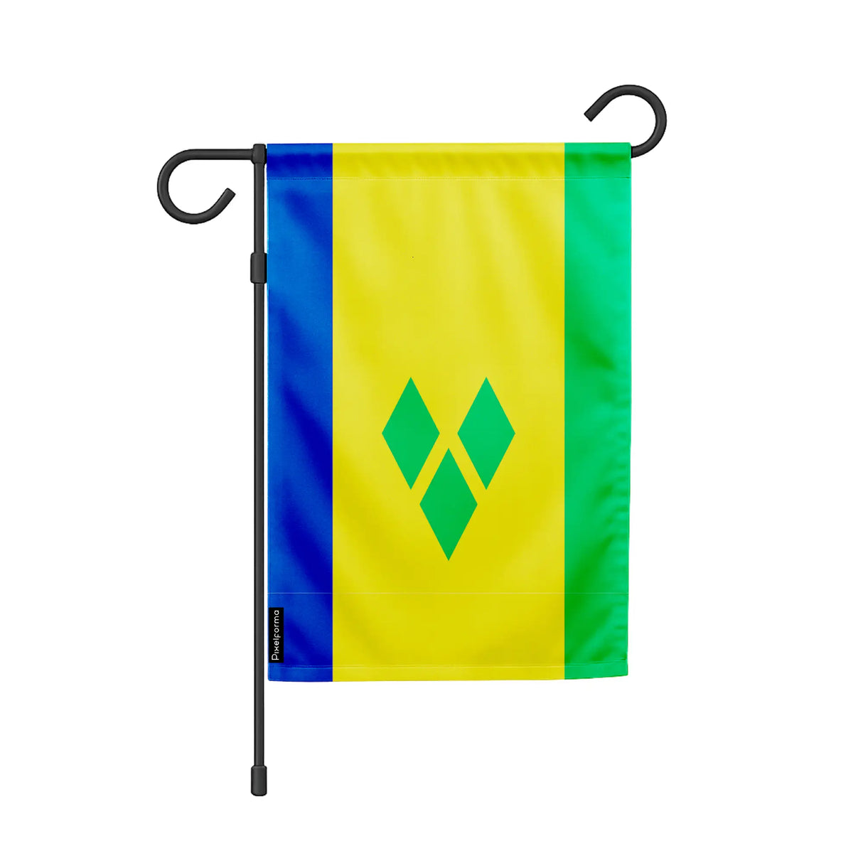Drapeau jardin saint-vincent-et-les-grenadines polyester résistant