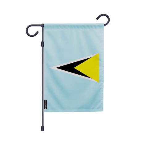 Drapeau jardin sainte-lucie en ployester - pixelforma