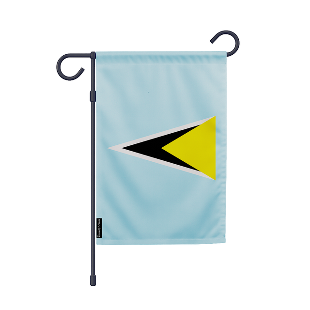 Drapeau jardin sainte-lucie en ployester - pixelforma