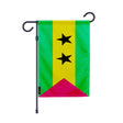 Drapeau jardin sao tomé-et-principe polyester vertical