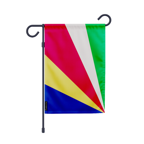Drapeau jardin seychelles en ployester - pixelforma