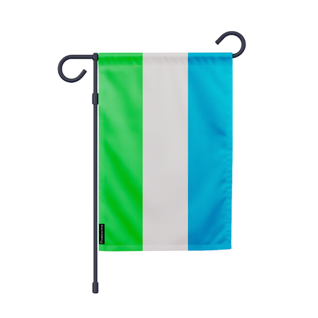 Drapeau jardin sierra leone en ployester - pixelforma