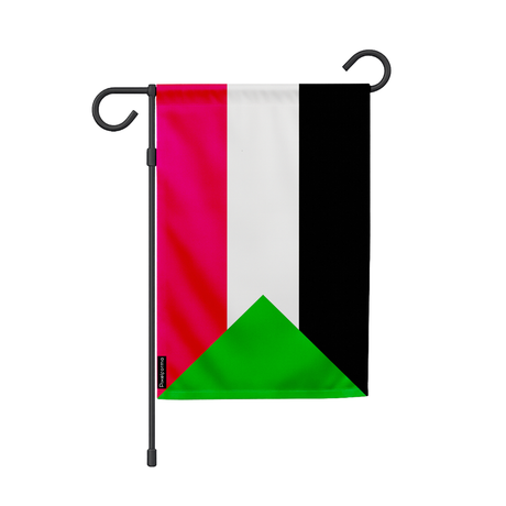 Drapeau jardin soudan en ployester - pixelforma
