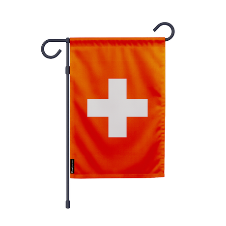 Drapeau jardin suisse en ployester - pixelforma